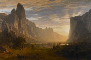 Tittar ner i Yosemite Valley, Kalifornien