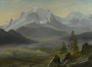 Mont Blanc av Albert Bierstadt