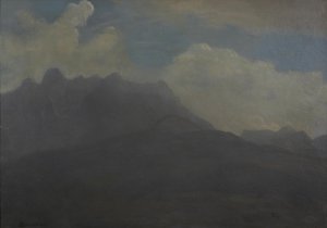 Berg och foten av bergskedjan av Albert Bierstadt