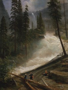 Nevada Falls, Yosemite av Albert Bierstadt
