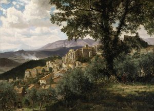 Olevano av Albert Bierstadt