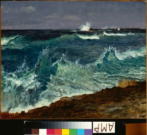 Havslandskap av Albert Bierstadt