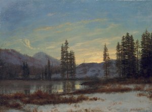 Snö i Klippiga bergen av Albert Bierstadt
