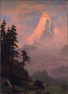Soluppgång över Matterhorn av Albert Bierstadt