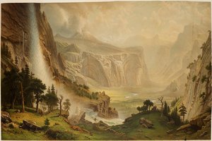Yosemites kupoler av Albert Bierstadt