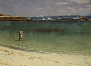 Kustscen i Västindien av Albert Bierstadt