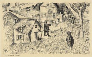 Feierabend (semesterkväll) av Albert Bloch