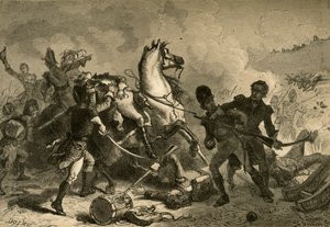 Slaget vid New Orleans - General Pakenhams död, 1878.