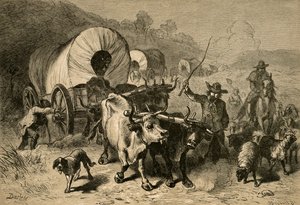 Emigration till Västlandet, 1877. av Albert Bobbett