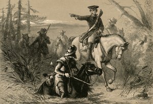Major Washington på sitt uppdrag till den franske befälhavaren, 1877. av Albert Bobbett