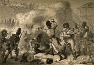 Britterna slogs tillbaka vid Fort Stephenson, 1878. av Albert Bobbett