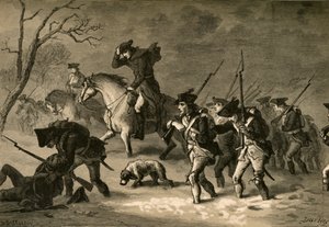The March of the Valley Forge, 1877. av Albert Bobbett