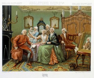 Engelska borgare i deras inre av Albert Charles August Racinet