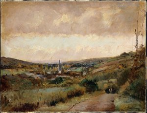 Sista höstdagarna i Hondouville-sur-Iton av Albert Charles Lebourg