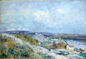 The Fields of Herblay på våren av Albert Charles Lebourg