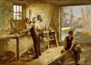 Skeppsbyggarens verkstad, 1902