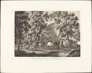 Tempel för olympiska Jupiter i Villa Adriana av Albert Christoph Dies