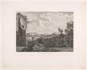 Caracallas bad Terme di Caracalla (titel på objekt) Pittoresk etsade broschyrer från Italien (serietitel) av Albert Christoph Dies