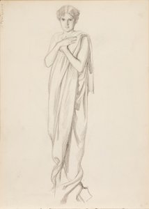 Aino Ackté som Alcestis, skiss av Albert Edelfelt
