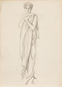 Aino Ackté som Alcestis, skiss av Albert Edelfelt