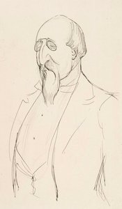 Karikatyr av Leo Mechelin av Albert Edelfelt
