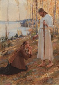 Kristus och Maria Magdalena, en finsk legend av Albert Edelfelt