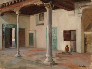 Innergård i Toledo av Albert Edelfelt