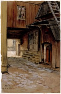 Hus i Borgå av Albert Edelfelt