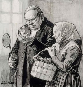 Illustration av det lilla geniet av Albert Edelfelt