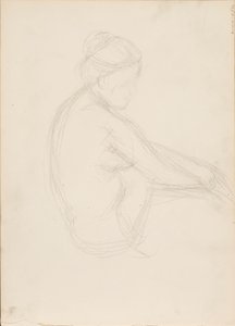 Sitter naken av Albert Edelfelt