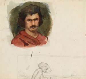 Italiensk man, studie av Albert Edelfelt