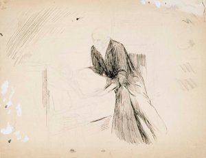 Kvinna liggande på kuddar av Albert Edelfelt