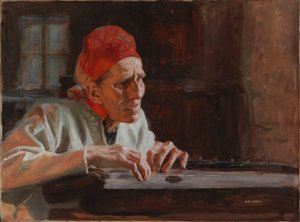 Larin Paraskes klagovisor av Albert Edelfelt