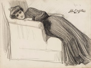 Vilande kvinna av Albert Edelfelt