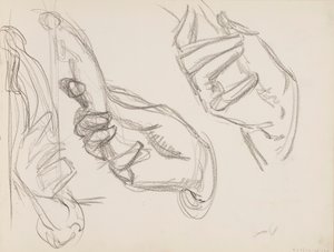 Hand som håller i en sjöjungfru av Albert Edelfelt