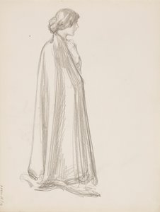 Kvinna i slängkappa av Albert Edelfelt