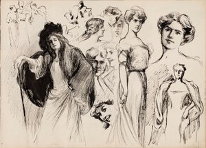 Kvinnliga figurer av Albert Edelfelt