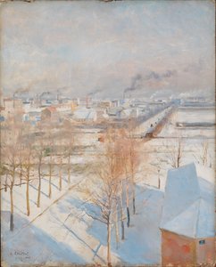 Paris i snön av Albert Edelfelt