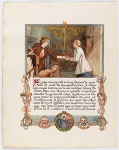 Upprop till Anatole France, sida 1/2 av Albert Edelfelt