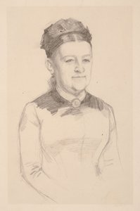Porträttstudie av fru Anna Sinebrychoff av Albert Edelfelt
