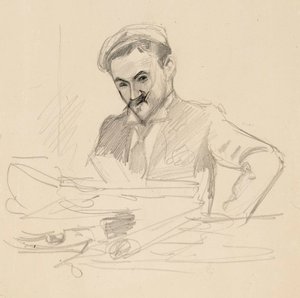 Porträtt av konstnären, greve Louis Sparre av Albert Edelfelt