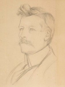Porträtt av Emil Wikström, chef