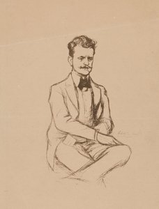Porträtt av Jean Sibelius av Albert Edelfelt
