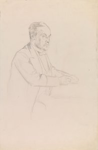 Porträtt av Louis Pasteur, skiss av Albert Edelfelt