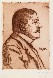 Porträtt av ministern Jean-Baptiste Pasteur av Albert Edelfelt