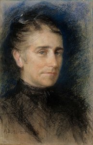 Porträtt av fru Emilie Krohn av Albert Edelfelt