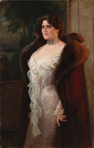 Porträtt av fru Lydia N:son Keirkner av Albert Edelfelt
