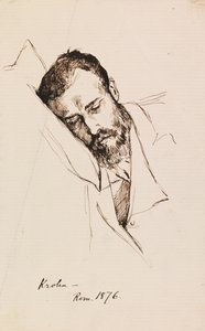 Porträtt av Pietro Krohn av Albert Edelfelt