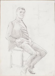 Porträtt av en man av Albert Edelfelt