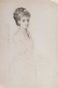 Porträtt av en stående kvinna av Albert Edelfelt